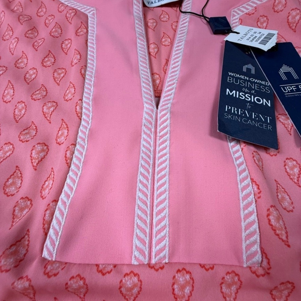 Cabana Life Coral-Pink Patterned Tunic Coverup - Picture 12 of 13